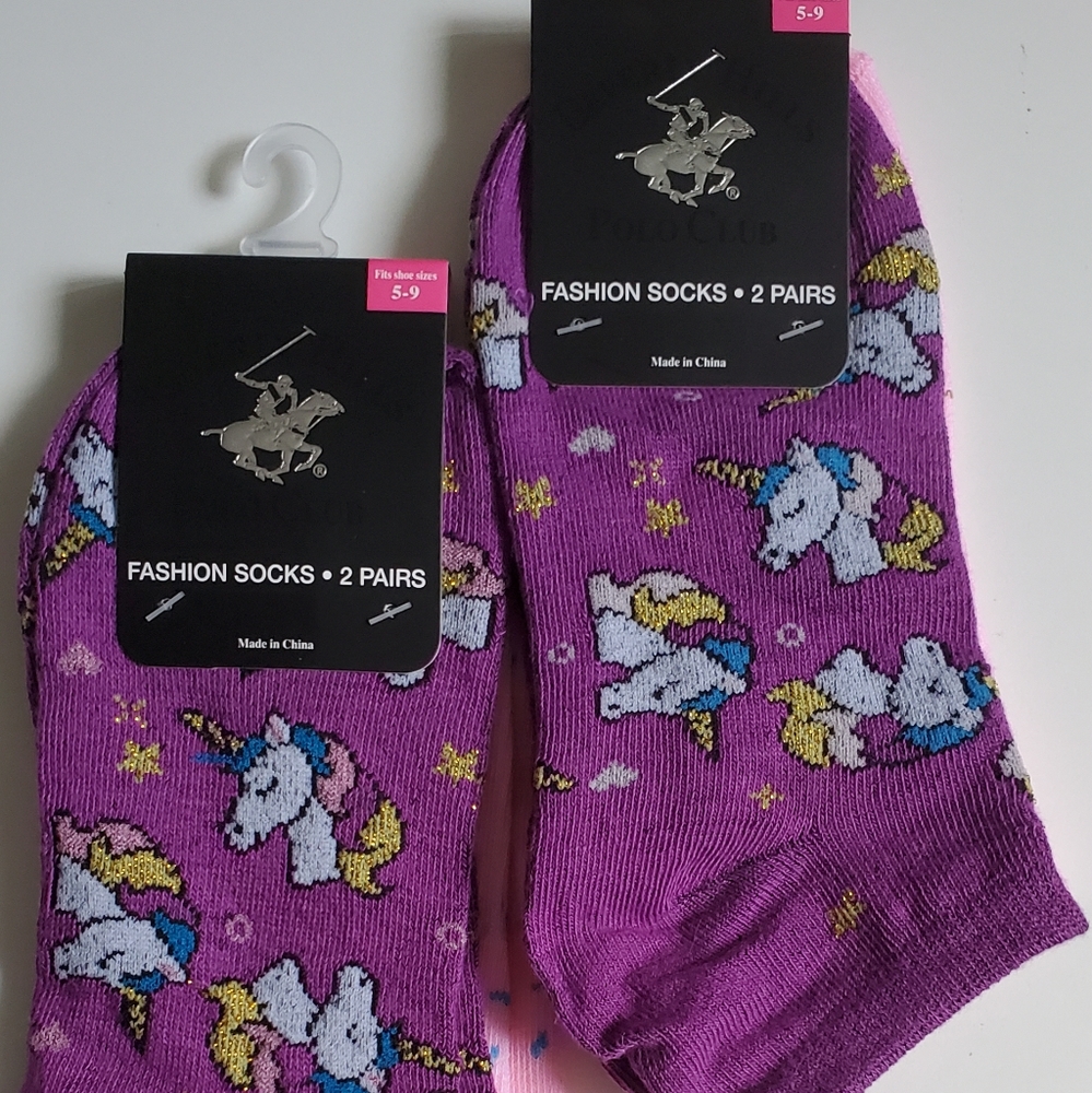 Fashion Unicorn&Confetti Socks 2 pairs 5-9